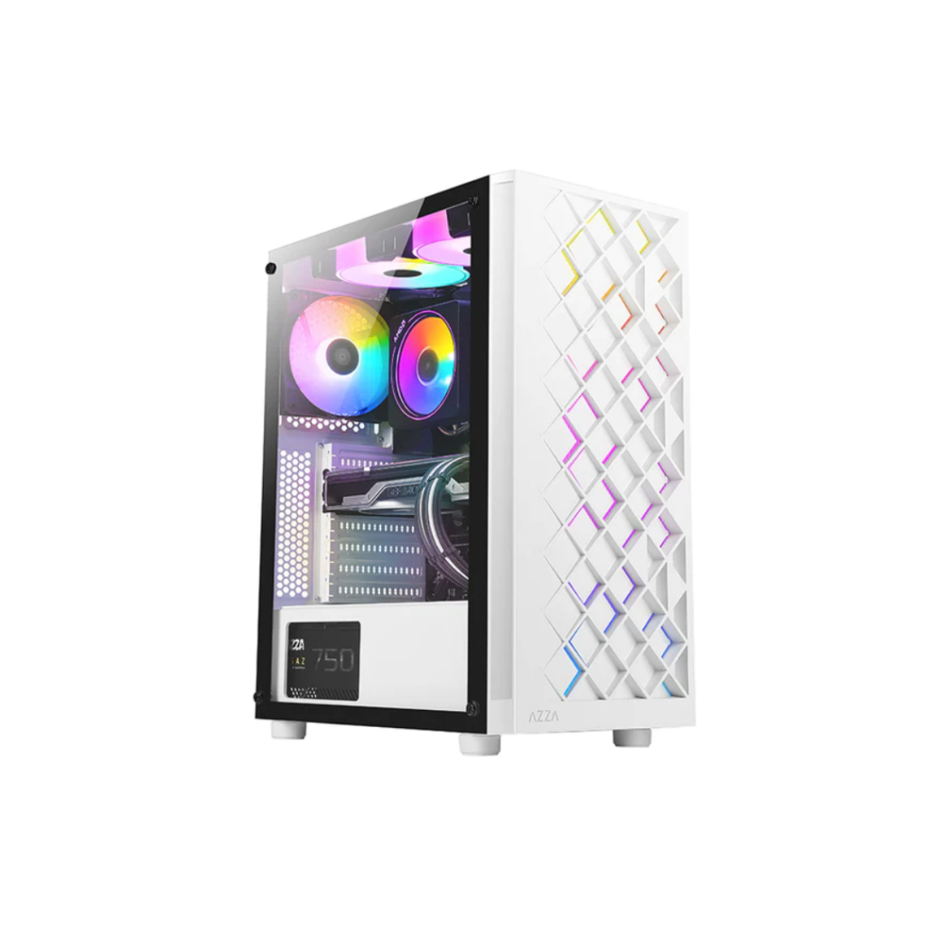 AZZA Spectra White ATX Mid Tower Gaming Case With 1 Argb Fan – G3XT ...