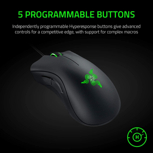 Razer DeathAdder Essential Gaming Mouse - Classic Black - Image 3