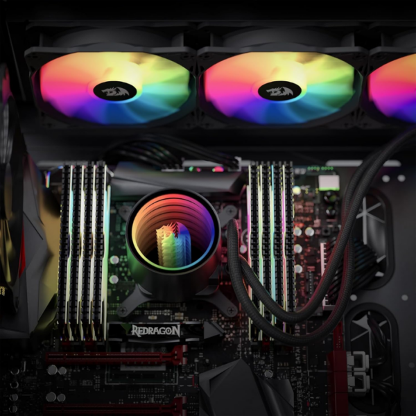 Redragon HL360 ARGB Liquid CPU Cooler 360mm -Black - Image 6