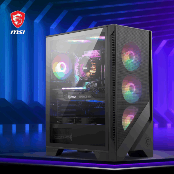 MSI MAG FORGE M120A Mid Tower PC Case -BLACK - Image 6