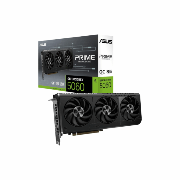 ASUS Prime GeForce RTX™ 5060 8GB GDDR7 OC Edition Graphics Card