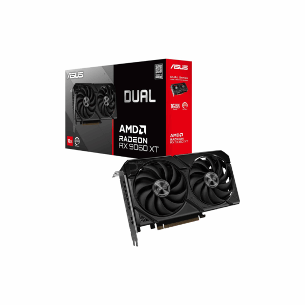 ASUS Dual Radeon™ RX 9060 XT 16GB OC Edition Graphics Card