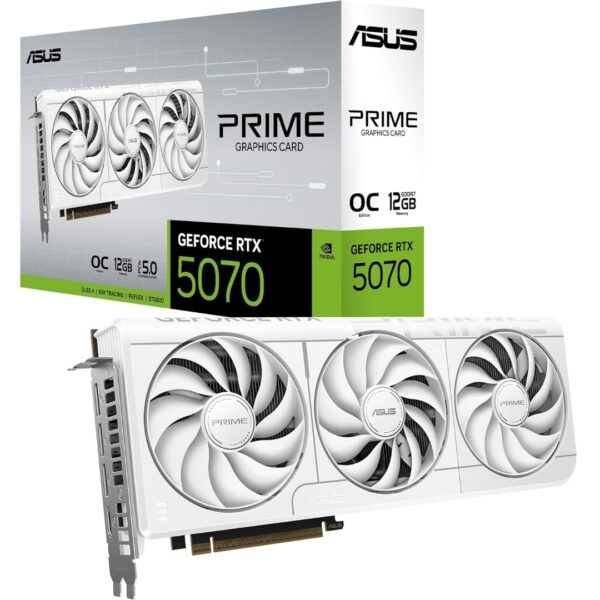 ASUS SFF-Ready Prime NVIDIA GeForce RTX 5070 White OC Edition 12GB