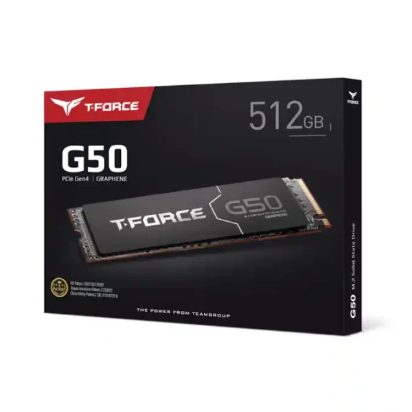 TeamGroup Tforce G50 512GB PCIe Gen4 NVMe M.2 SSD