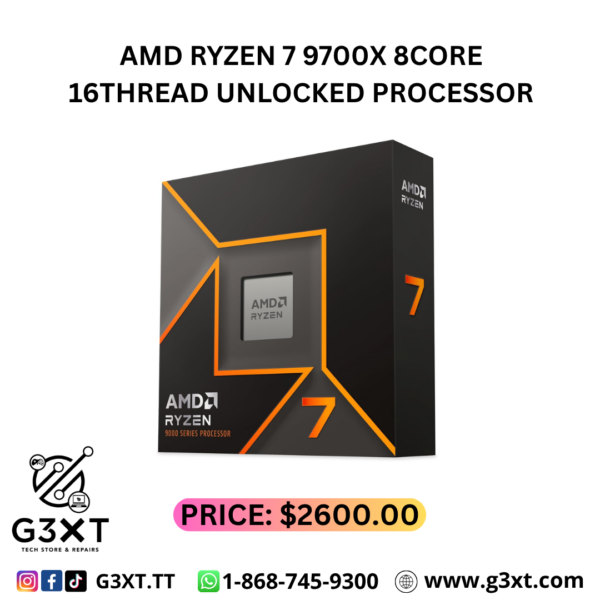 AMD Ryzen™ 7 9700X 8-Core, 16-Thread Unlocked Desktop Processor